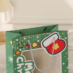 Bolsas de Regalo de Papel para Navidad con Ventana Transparente, Personalizadas, Creativas, para Niños, con Dulces Sorpresa - Product Image 4
