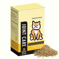 Poudre sans céréales pour la santé des articulations des chiens, saveur bœuf, glucosamine, chondroïtine, MSM, 120 grammes