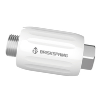 Conditionneur d'eau dure domestique BriskSpring sans sel, système anti-calcaire à fonctionnement manuel, garantie 3 ans, pour tuyauterie