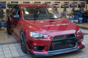 กันชนหน้าคาร์บอนไฟเบอร์ Vrs สไตล์ Canards (4ชิ้น) สำหรับ2008-2015มิตซูบิชิแลนเซอร์วิวัฒนาการ <span class=keywords><strong>Evo</strong></span> <span class=keywords><strong>X</strong></span> - Product Image 6