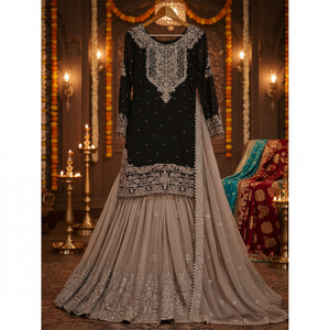 ชุดเดรสผ้าจอร์เจียเทียมสำหรับผู้หญิงชุดเดรสผ้าไหมประดับมุกและลูกไม้แฟนซีและงานเรียงตามลำดับ - Product Image 3