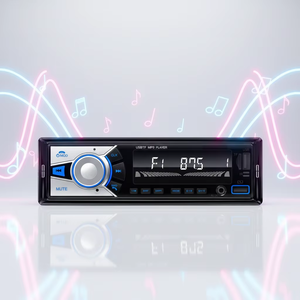 Reproductor MP3 para coche barato, de un solo DIN, con radio estéreo FM, Bluetooth, 12V, reproductor multimedia para vehículos universales - Product Image 1