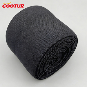 Elastico Nero in Nylon da 4cm con Attacco Aperto - Cordoncino <span class=keywords><strong>a</strong></span> Y e Fascia Elastica Goffrata, Elastico Visibile per Vita dei Pantaloni - Product Image 4