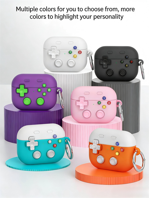 Fashion New Retro Game Transparent Protector Earphone Case for AirPods Pro 2 3/4 Shockproof Holder Cover Headphone Case