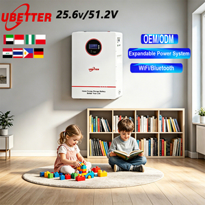 Batería <span class=keywords><strong>de</strong></span> Litio <span class=keywords><strong>de</strong></span> Estado Sólido UBETTER LiFePO4 24V/51.2V 100Ah/200Ah con 10 Años <span class=keywords><strong>de</strong></span> Garantía, 6000 Ciclos, Almacenamiento <span class=keywords><strong>de</strong></span> Energía, Power Wall para el Hogar - Product Image 1