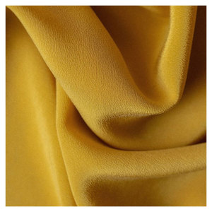 Tela Crepé Georgette Dorada Lisa Teñida de Alta Calidad, Ecológica, Ligera y Transpirable, por Metro, para Hijabs y Chales de Lujo - Product Image 1