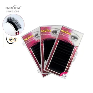 Navina Ellipse Matte Lash Extensions Flat Individual False Eyelash Extensions With Factory Wholesale Price