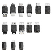 Adaptateur USB vers Micro USB, convertisseur USB 2.0 mâle vers Micro femelle pour téléphone, tablette, PS4, ordinateur portable, LED, alliage d'aluminium