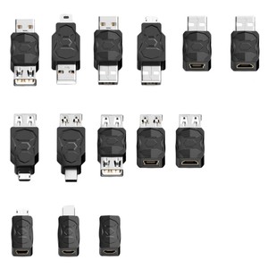 מתאם <span class=keywords><strong>USB</strong></span> למיקרו <span class=keywords><strong>USB</strong></span> <span class=keywords><strong>USB</strong></span> 2.0 זכר למיקרו נקבה ממיר לטלפון טאבלט PS4 מחשב נייד LED סגסוגת אלומיניום - Product Image 1