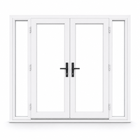 Porte UPVC à triple vitrage, ouverture vers l'extérieur, à droite, design personnalisé pour projets de villas, appartements et immeubles