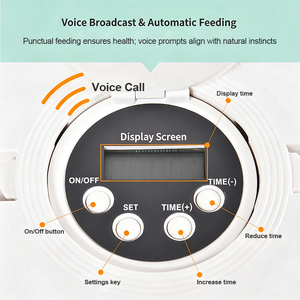 Low Noise Pet Feeder Automatische Voerbak Manual Auto Dual Mode Food Grade ABS Pet Food Dispenser For Home - Product Image 2