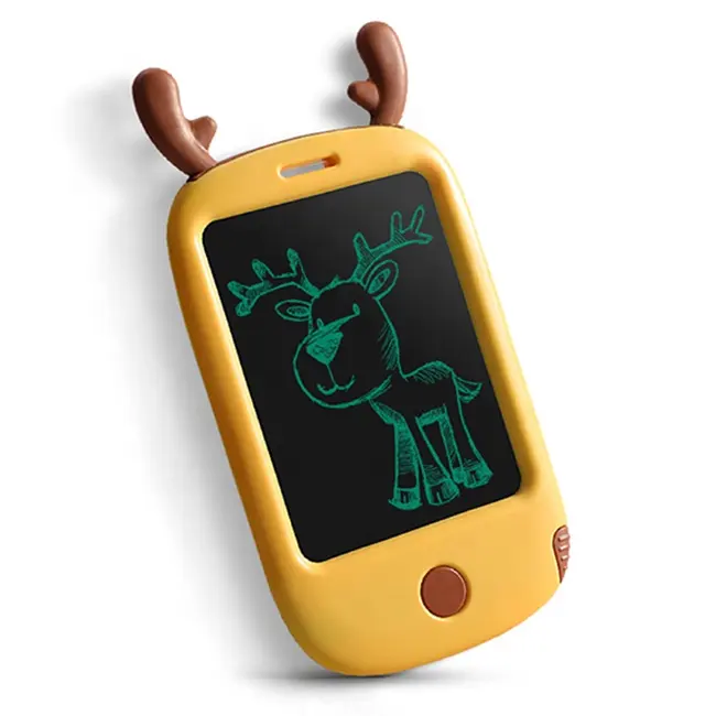 Kids educational children toy 4.4 inch deer LCD handwriting pad mini writing tablet lcd drawing board