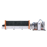 Machine de chantournage automatique robuste pour l'application de chants PVC sur poutres stratifiées pour fabricants de bois lamellé-collé