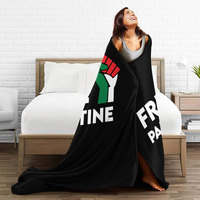 Couverture personnalisée Free Palestine, drapeau palestinien, douce et confortable, pour chambre à coucher, canapé, literie, climatisation, couverture en flanelle