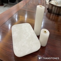 Panneau de résine de marbre artificiel translucide pierre frittée pour comptoirs décoration murale intérieure