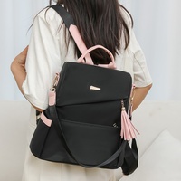 Sac à dos de voyage léger et élégant en PU pour femme, avec fermeture éclair, idéal pour le travail, les trajets quotidiens et les loisirs