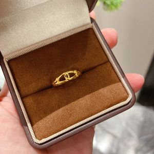 Xinfly Luxury <b>24K</b> 999 Pure <b>Gold</b> <b>Ring</b> for Ladies Butterfly Bowknot Geometry Style Fine <b>Ring</b> for Parties - Product Image 5