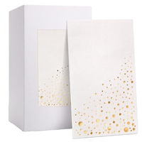 Serviettes en papier personnalisables en gros pour mariage, serviettes en lin brodées, papier de table pour restaurant, pulpe de bois biodégradable