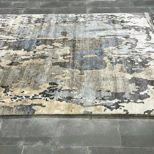 Tapis pliable de style européen | Grande impression de tapis à tissage plat non toxique | Conception écologique en soie de bambou pour enfants - Product Image 1