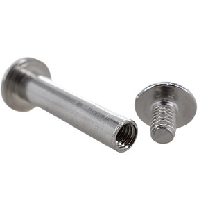 Clavijas de encuadernación de álbumes de acero inoxidable M4 M6, sujetadores metálicos circulares para encuadernación de libros - Product Image 2