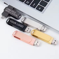 TD-12 Vente en gros Type C Mini OTG USB Clé USB pour téléphone portable Clé USB pivotante