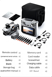 Drone de photographie aérienne sans balais S119 transfrontalier avec contrôle par écran, GPS et évitement d'obstacles, télécommandé - Product Image 6