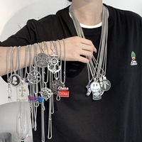 2025 pas cher 150 styles différents best-seller rétro personnalité titane acier lien chaînes colliers avec pendentifs fantaisie pour hommes
