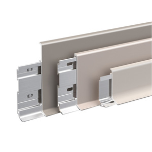 Plinthe moderne ultra-mince à boucle en <span class=keywords><strong>PVC</strong></span> Double couche en alliage d'aluminium auto-installé à l'hôpital à la mode pour les hôtels en gros - Product Image 1