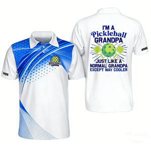 Camiseta de <span class=keywords><strong>Golf</strong></span> Unisex de Manga Corta con Cuello Polo, Estampado Geométrico en Degradado Turquesa-Blanco, Tejido Elástico Transpirable, Camiseta OEM para <span class=keywords><strong>Golf</strong></span> - Product Image 1