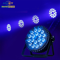 Venta al por Mayor de 18 Luces LED Par RGBWAUV 6 en 1, de Aluminio, Activadas por Sonido, DMX IP33, Ángulo de 25°, 10 Canales, para Escenarios