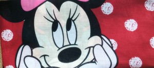 Morbido punto d'onda bianco e tessuto rosso figura cartone animato simpatiche bandane fazzoletto per bambini - Product Image 4