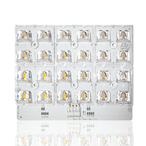 200LM/W Nhôm PCB <span class=keywords><strong>LED</strong></span> mô-đun đường phố 50W smd5050led 3000K 4h6 dc72v 12s2p 121.1x151.6mm với ống kính <span class=keywords><strong>4</strong></span> trong 1 cho đèn <span class=keywords><strong>Led</strong></span> ngoài trời - Product Image 5