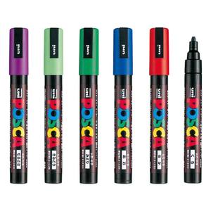 Marqueur de reine d'abeilles <span class=keywords><strong>Posca</strong></span> multicolores vert, rouge, <span class=keywords><strong>noir</strong></span>, jaune, bleu - Product Image 6