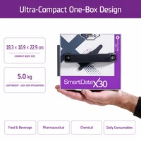 Printer Tanggal X30 Thermal Transfer Overprinter 300 DPI Kode Tanggal Kedaluwarsa dan Kode Batch untuk Minuman