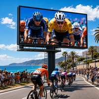 Pantalla LED para Exteriores de 960 x 960 mm, con Colores Vívidos, Ultra Alta Frecuencia de Actualización P6.67, Sin Desenfoque de Movimiento, Ideal para Carreras de Ciclismo