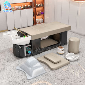 Fauteuil de lavage de cheveux sur mesure pour salon de coiffure, bac à shampooing inclinable, fauteuil de massage thaïlandais, lit de spa pour la tête avec thérapie aquatique - Product Image 1