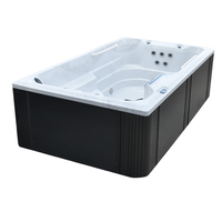 Bain à remous de 3,9 x 2,26 mètres, sortie directe d'usine, pour intérieur et extérieur, système Balboa américain avec 5 jets