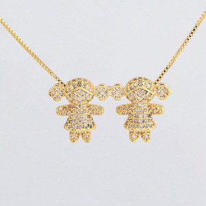 Collar Chapado en Oro de 18K para Niños y Niñas, Joyería de Moda Infantil al por Mayor - Product Image 4