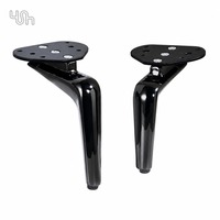 Pieds de canapé de rechange en métal, supports de meubles pour canapé, table, armoire et lit, ottoman de luxe doré en forme de L