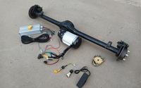 PMSM BLDC PSMS 2 tonnes 36v tricycle différentiel arrière électrique kit complet d'essieu avec moteur