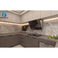 Armoires de cuisine de luxe sur mesure, style moderne, portes laquées, armoires de cuisine en bois pour l'intérieur de la maison