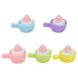 Food Makaron Strawberry CakeCake Dessert Flatback Resin Charms for Slime Mobile Case Keychain DIY Craft Decoration