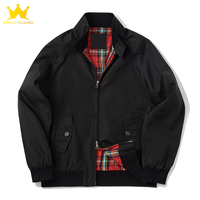 Veste de baseball d'hiver pour homme, enduite, avec fermeture éclair, coupe-vent, décontractée, pour le travail
