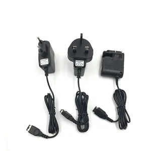 Adaptor AC colokan US/EU/UK untuk aksesori pengisi daya catu daya GBA SP/NDS