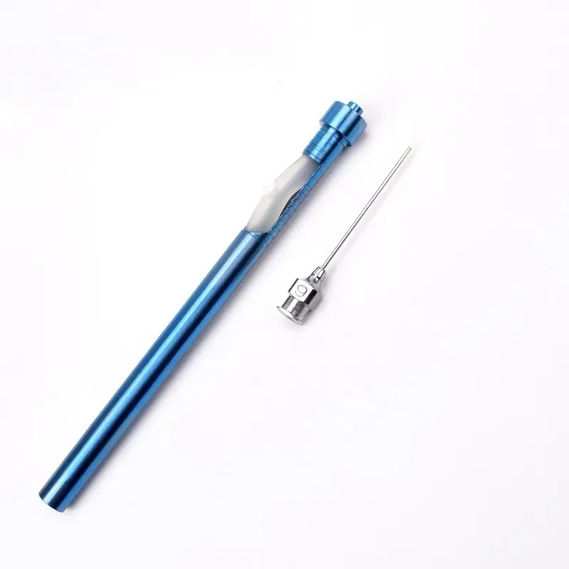 Aguja de flauta de reflujo con cánula de punta de silicona Instrumentos microquirúrgicos de ojo de titanio Instrumentos oftálmicos