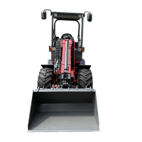 BITSMANN 800kg Mini Diesel 4x4 Cargador frontal telescópico KUBOTA EU5 Motor Rueda Núcleo Caja de cambios Hecho en China 1 año de garantía