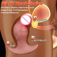 Superbe Plug Anal Réaliste Écologique Épais et Imperméable en Silicone Liquide Grand Format, Dildos Souples Effet Chair pour SM