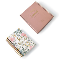 Fabrication sur mesure d'un agenda mignon rose, impression personnalisée, agenda de mariage 2025, agenda spirale avec boîte cadeau