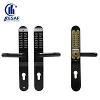 Serrure à code mécanique durable antivol pour portail de cour, double verrouillage par mot de passe, construction en alliage de zinc, conception antigel
