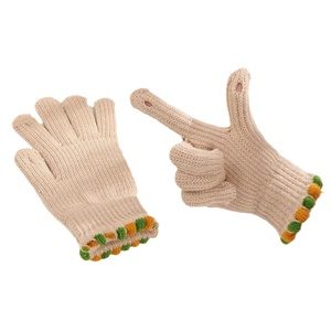 Manufacturer's New Korean Version Winter <b>Gloves</b> Cute Student for <b>Touch</b> <b>Screen</b> Knitted Wool Outdoor Cold Protection Cycling Daily - Product Image 1